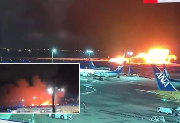 Tokyo'da 2 uçak çarpıştı: Dünya Japonya'dan gelen bu görüntüleri konuşuyor
