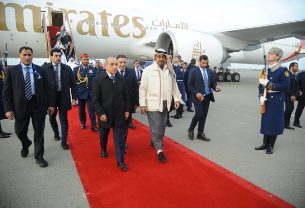 President of UAE arrives in Azerbaijan