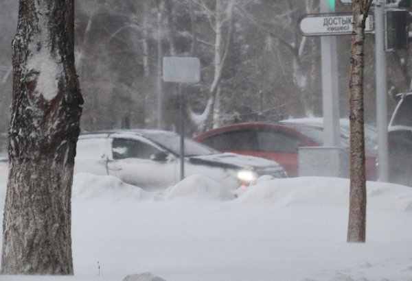 Kazakistan'da şiddetli kar fırtınası nedeniyle ulaşımda aksaklıklar yaşanıyor