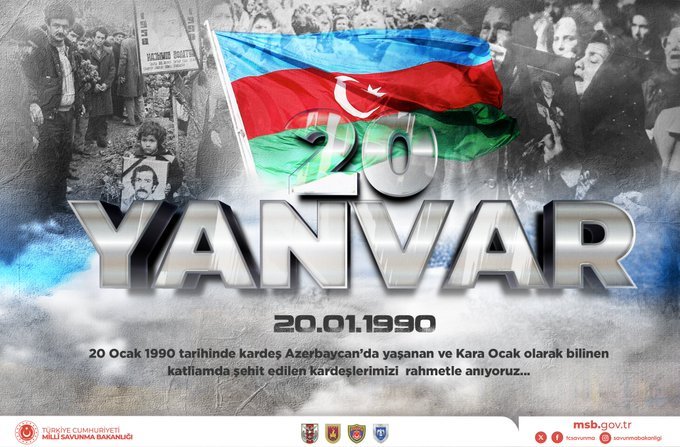 Türkiyə MN Azərbaycana 20 Yanvarla əlaqədar başsağlığı verib
