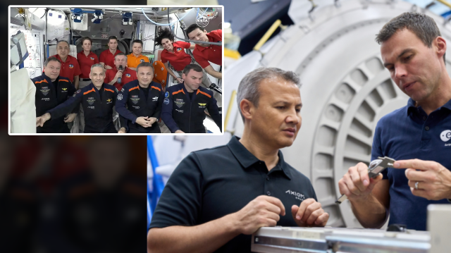 İlk Türk astronot Alper Gezeravcı uzaydaki çalışmalarına başladı