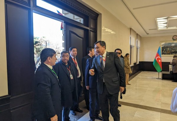 OTS Delegation arrives at polling station to observe presidential election in Azerbaijan