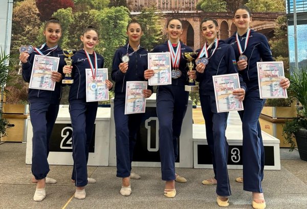 Азербайджанские гимнастки успешно выступили на международном турнире в Люксембурге