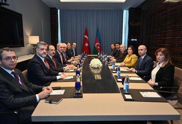 Speaker of Azerbaijani parliament holds discussions with Chairman of Turkish parliament