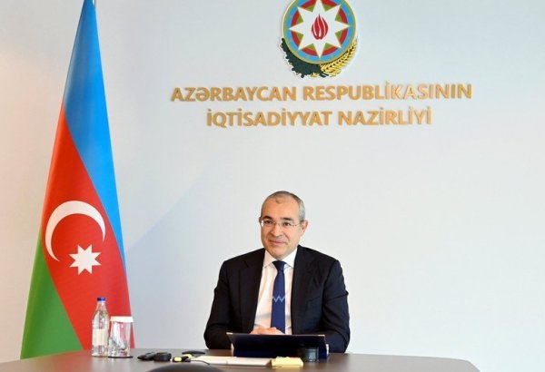 Azerbaijani Minister of Economy videoconferences with COP26 chairman