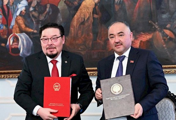 Qırğızıstan və Monqolustan parlamentlərinin sədrləri əməkdaşlıq memorandumu imzalayıb