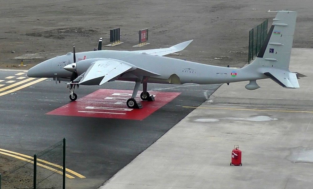 Azerbaijan Air Force's UAV units carry out training flights