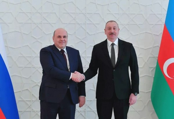 Azerbaycan Cumhurbaşkanı Aliyev, Rusya Başbakanı Mişustin'i kabul etti