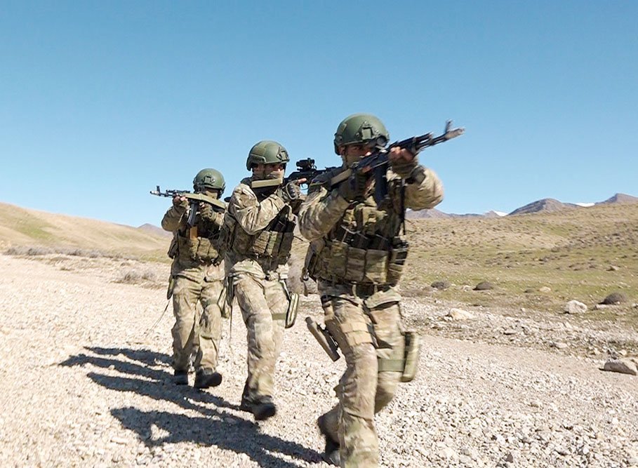 Combined Arms Force in Azerbaijan pitches in drills