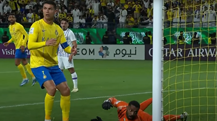 Cristiano Ronaldo öyle bir gol kaçırdı ki kendisi bile inanamadı: Zoru başardı