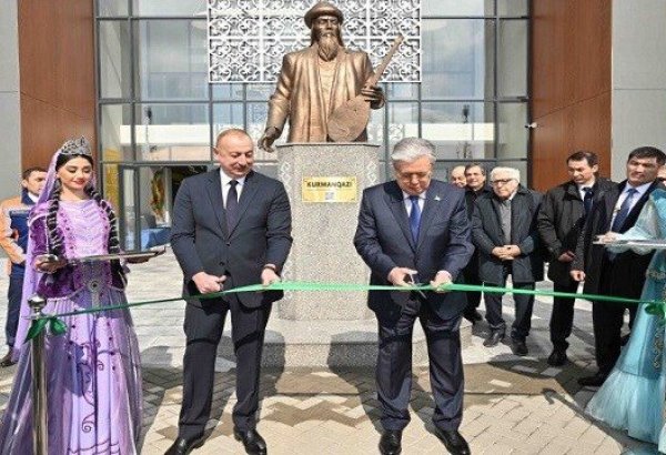 Azerbaycan'ın Fuzuli kentinde Kazakistan'ın inşa ettiği Çocuk Yaratıcılık Merkezi açıldı