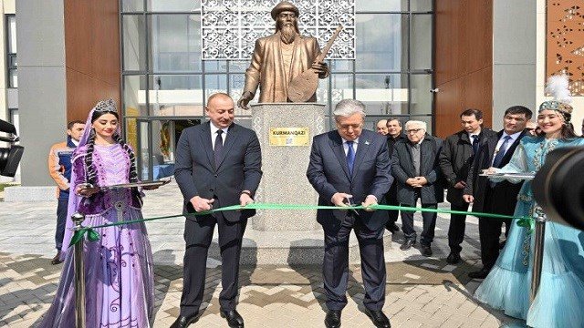 Azerbaycan'ın Fuzuli kentinde Kazakistan'ın inşa ettiği Çocuk Yaratıcılık Merkezi açıldı