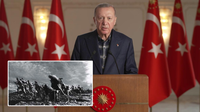 Cumhurbaşkanı Erdoğan'dan 18 Mart mesajı: Bu vatanın evlatlarının Çanakkale’de verilen çetin mücadelelerden öğrenecekleri bulunmakta