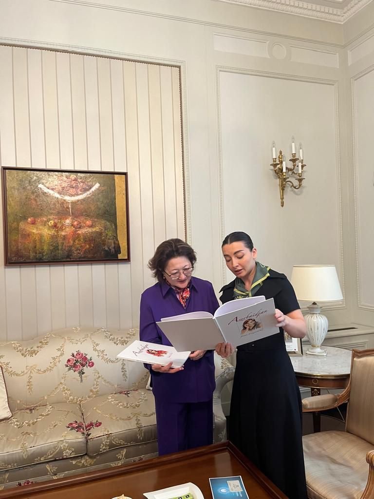 Президент Фонда Тюркской Культуры и Наследия встретилась с Чрезвычайным и Полномочным послом Азербайджанской Республики во Французской Республике