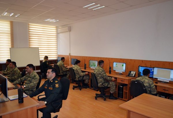 С личным составом Н-ской воинской части Азербайджана проведены командно-штабные учения с компьютерной поддержкой