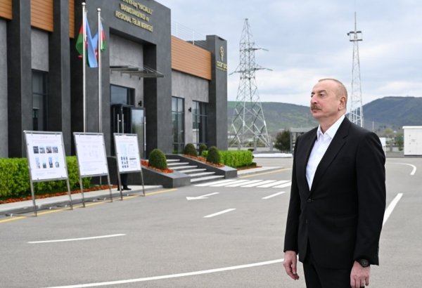 President Ilham Aliyev attends opening ceremonies of "Hajialili" power substation, Regional Training Center