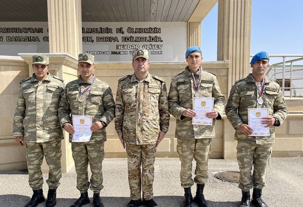 В Сухопутных войсках ВС Азербайджана проведено первенство по военизированному кроссу