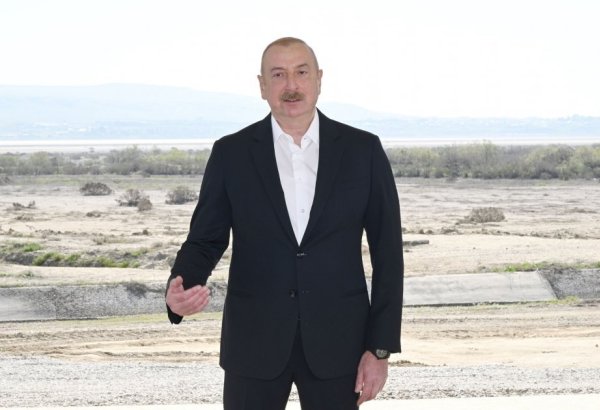 Президент Ильхам Алиев: По объему воды и охвату посевных площадей Ширванский канал будет нашим крупнейшим проектом