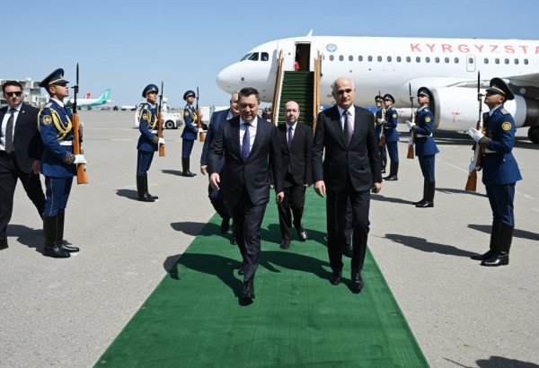President Sadyr Zhaparov arrives in Azerbaijan on state visit