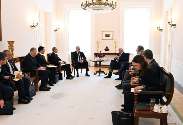 Состоялась встреча Президента Ильхама Алиева с Президентом Германии Франком-Вальтером Штайнмайером в расширенном составе
