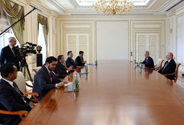 Президент Ильхам Алиев принял Председателя Парламентского Сената Малайзии