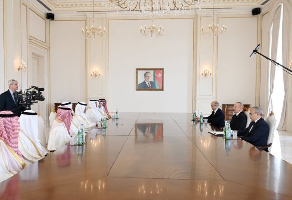 President Ilham Aliyev receives Saudi energy minister